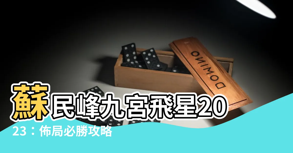 【蘇民峯九宮飛星2023】蘇民峯九宮飛星2023：佈局必勝攻略，財運旺上天！